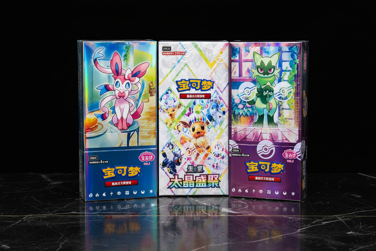 Mise en scène professionnelle – Pokémon TCG Chinese Boxes