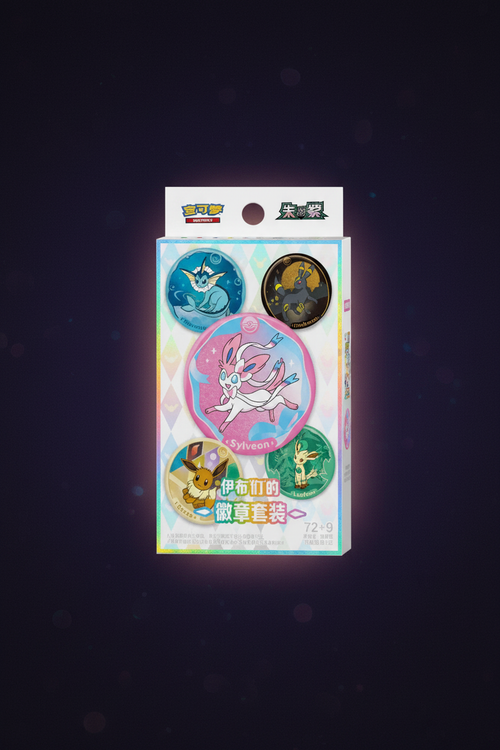 Coffret Badge Pokémon Terastal Gathering Eevee – CSV9.5C Chinois Simplifié