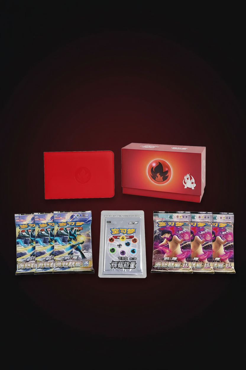 Coffret Pokémon Fire Energy Elite Trainer Box – Édition Chinoise Exclusive Scellé