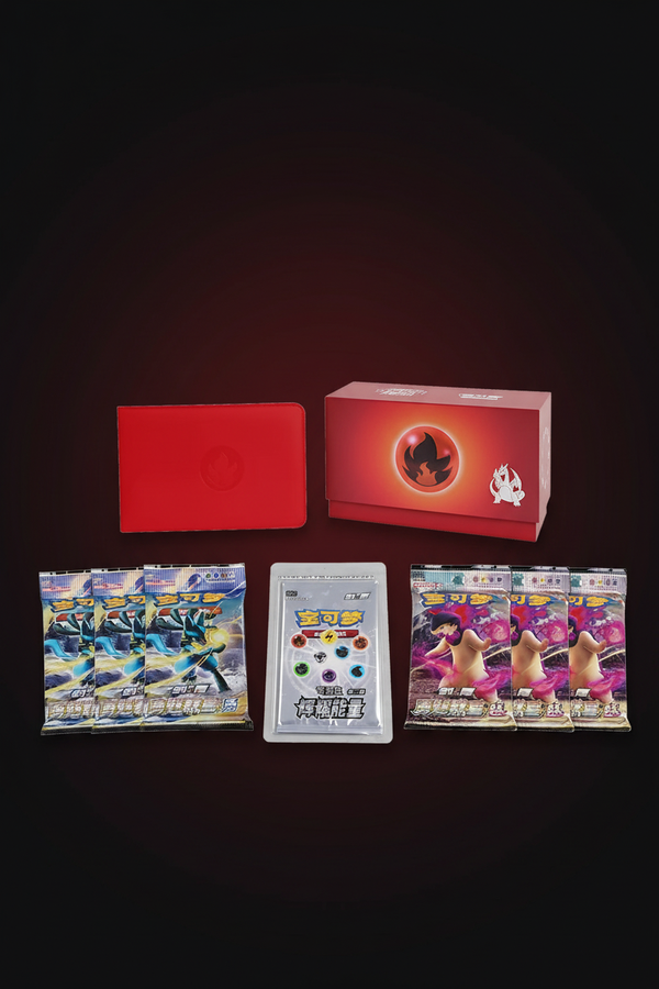 Pokémon Cards – Fire Energy ETB | Pokémon Chinois Exclusive