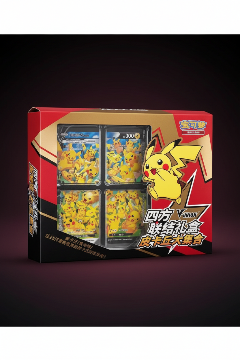 Coffret Pokémon Pikachu V-UNION – TCG Chinois Simplifié Scellé